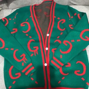 Beautiful soft material green sweater